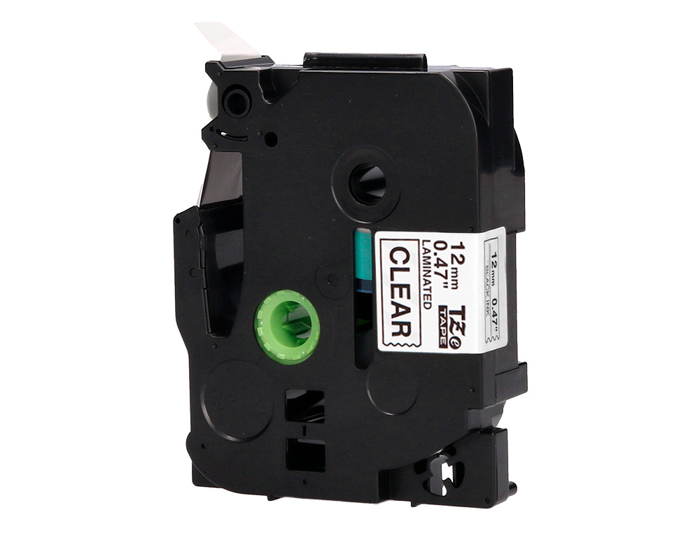 RUBAN TITREUSE Q-CONNECT TZE-131 BLANC-NOIR 12 MM X 8 MT OZE-131