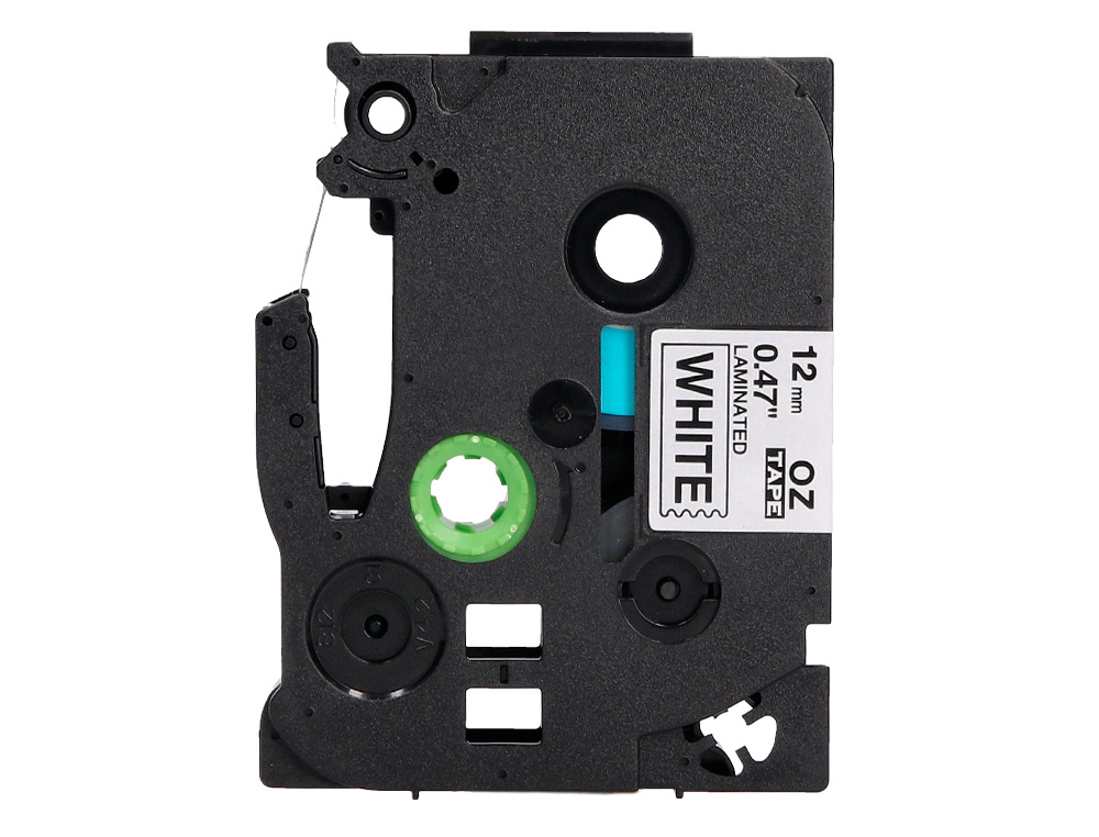 RUBAN TITREUSE Q-CONNECT TZE-231 BLANC-NOIR 12 MM X 8 MT OZE-231
