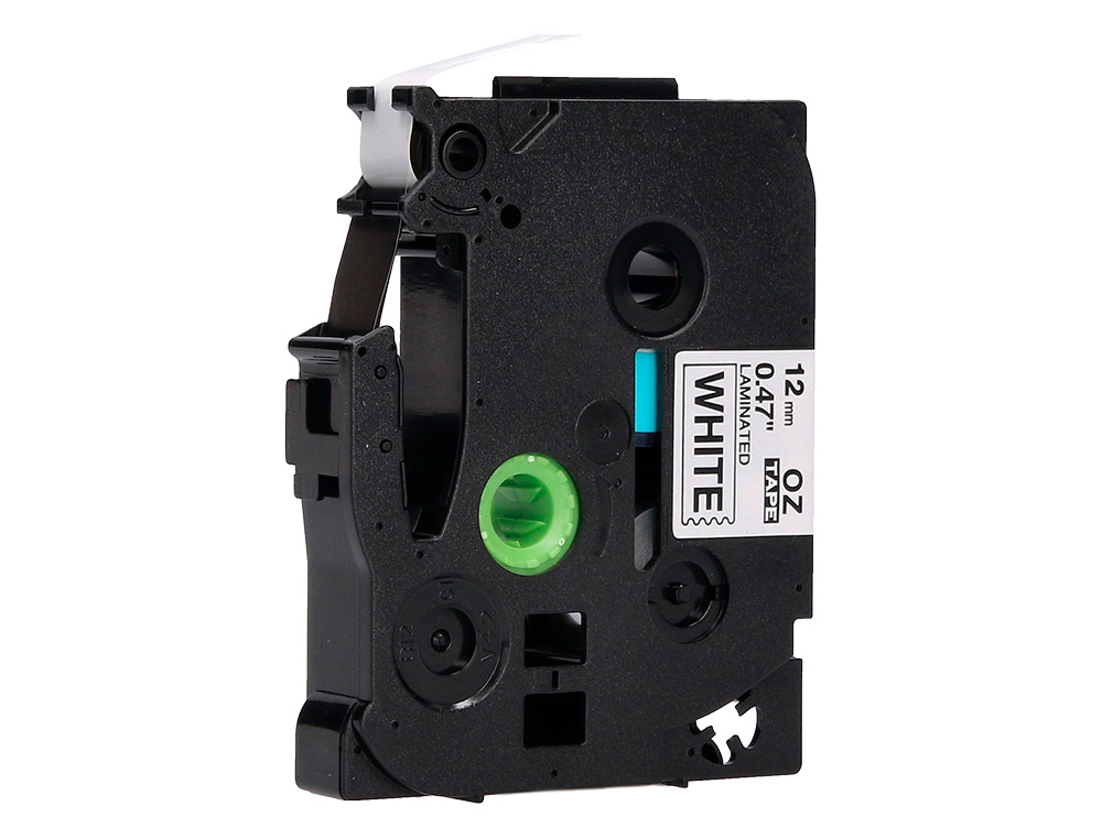 RUBAN TITREUSE Q-CONNECT TZE-231 BLANC-NOIR 12 MM X 8 MT OZE-231
