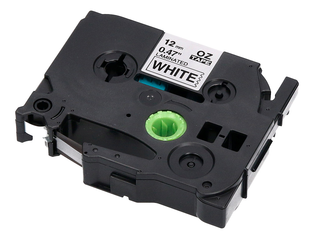 RUBAN TITREUSE Q-CONNECT TZE-231 BLANC-NOIR 12 MM X 8 MT OZE-231