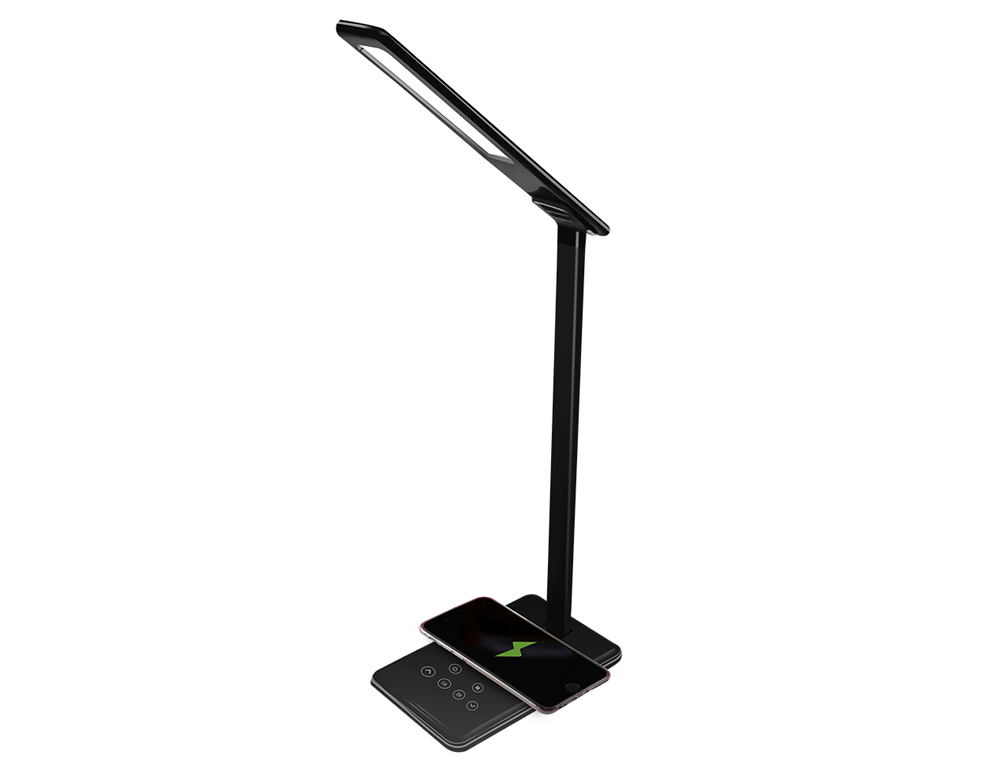 LAMPE BUREAU Q-CONNECT ABS RECHARGE TELEPHONE 48 LEDS 5W INTERUPTEUR TACTILE 4 NIVEAUX INTENSITE COLORIS