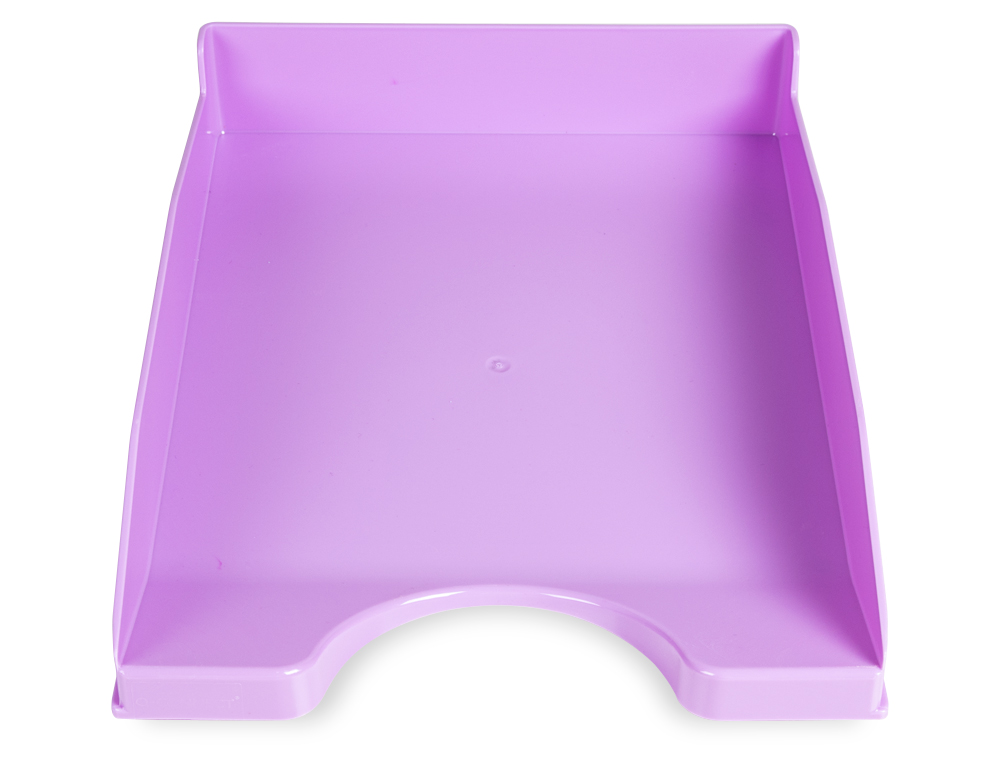 CORBEILLE A COURRIER Q-CONNECTPOLYPROPYLENE DOCUMENTS A4+ 240X320MM EMPILABLE 350X255X65MM LAVANDE OPAQUE