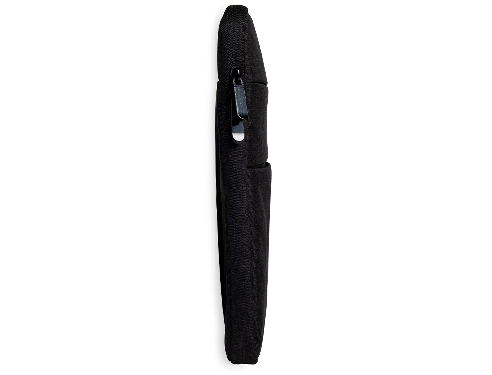 SACOCHE ORDINATEUR Q-CONNECT POIGNEES AMOVIBLES FERMETURE ECLAIR COMPARTIMENTS EXTERIEURS 39X28X2CM NOIR