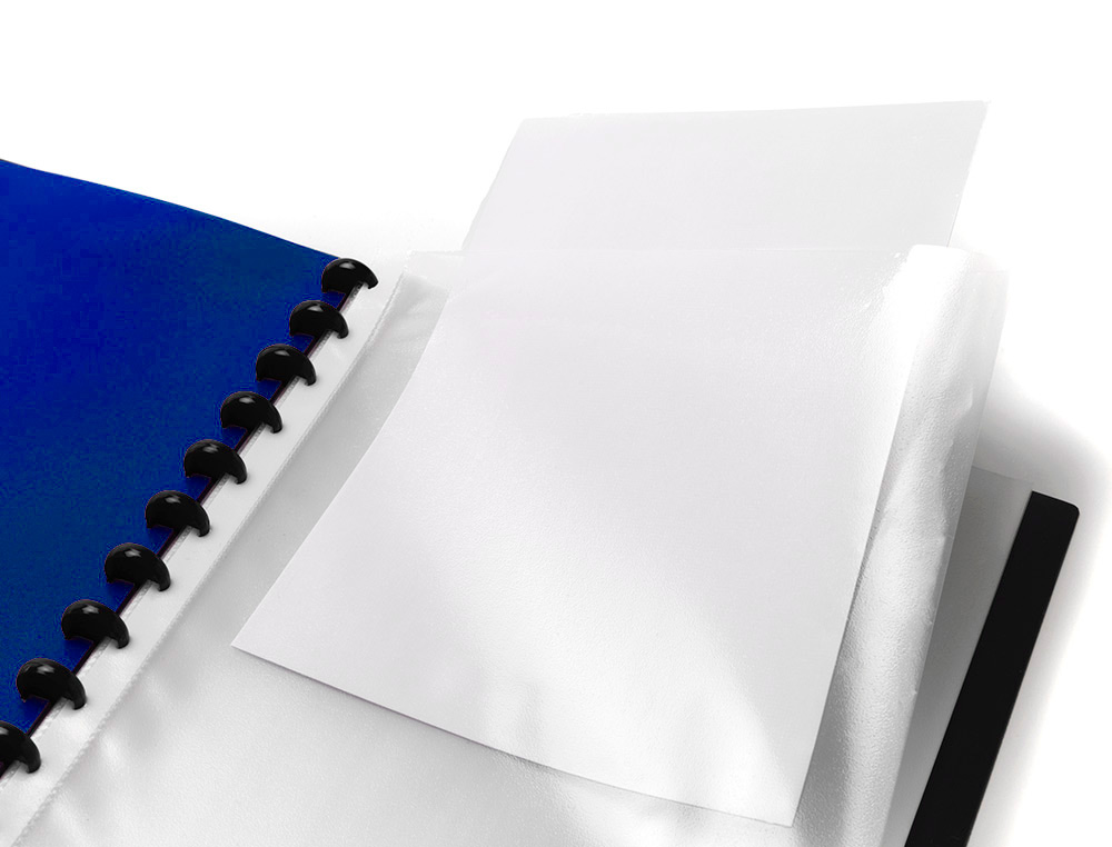 PROTEGE-DOCUMENTS HAMELIN MEMPHIS VARIOZIP A4 POLYPROPYLENE OPAQUE 30 POCHETTES AMOVIBLES 60 VUES