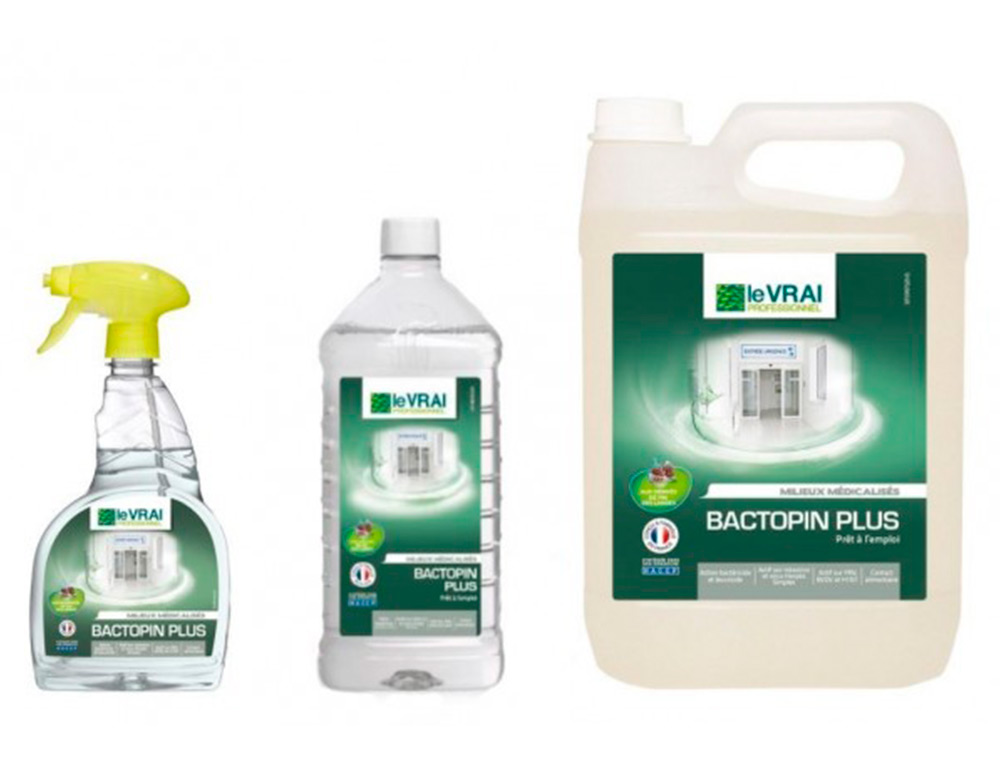 DETERGENT DESINFECTANT LE VRAI PROFESSIONNEL SOLS       SURFACES COLLECTIVITES        MILIEUX MEDICALISES SPORTIFS