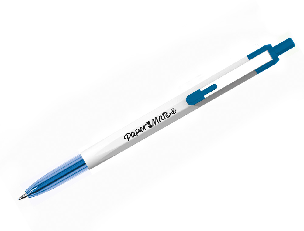 STYLO-BILLE PAPER MATE 046 RT RETRACTABLE POINTE MOYENNE    0,7MM SACHET 3 UNITES         ASSORTIES NOIR BLEU ROUGE