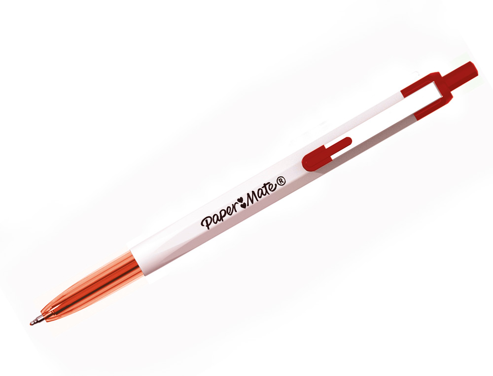 STYLO-BILLE PAPER MATE 046 RT RETRACTABLE POINTE MOYENNE    0,7MM SACHET 3 UNITES         ASSORTIES NOIR BLEU ROUGE