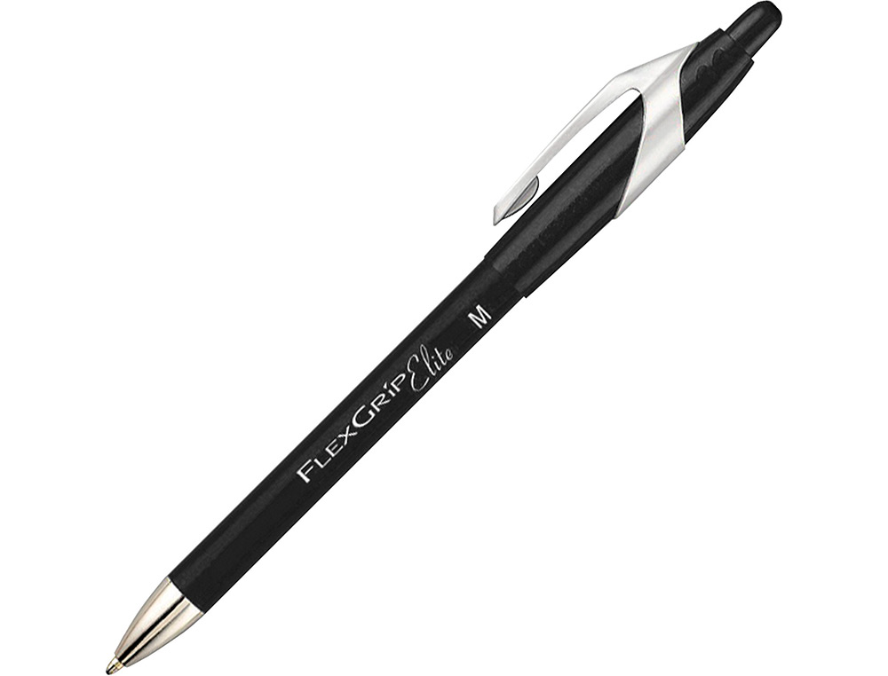 STYLO-BILLE PAPER MATE FLEXGRIP RETRACTABLE ENCRE GEL POINTE 0.7MM COULEUR NOIR