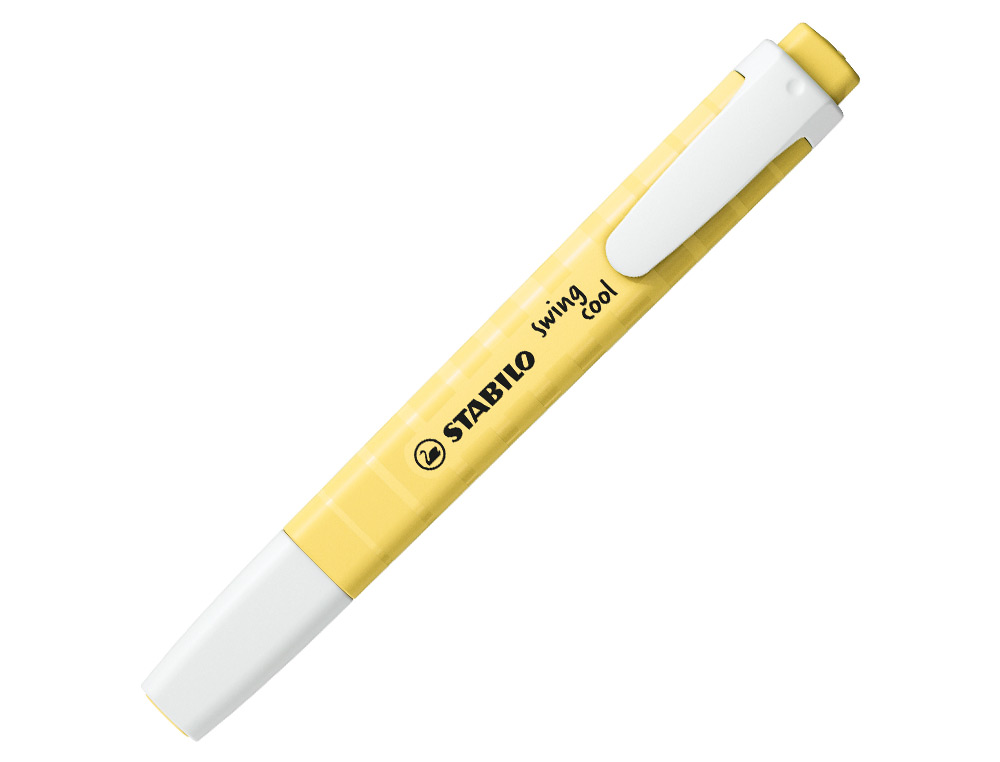 SURLIGNEUR STABILO SWING COOL FORMAT STYLO POINTE BISEAUTEE TRACE 1/4MM PACK CHEVALET 18 UNITES ASSORTIES