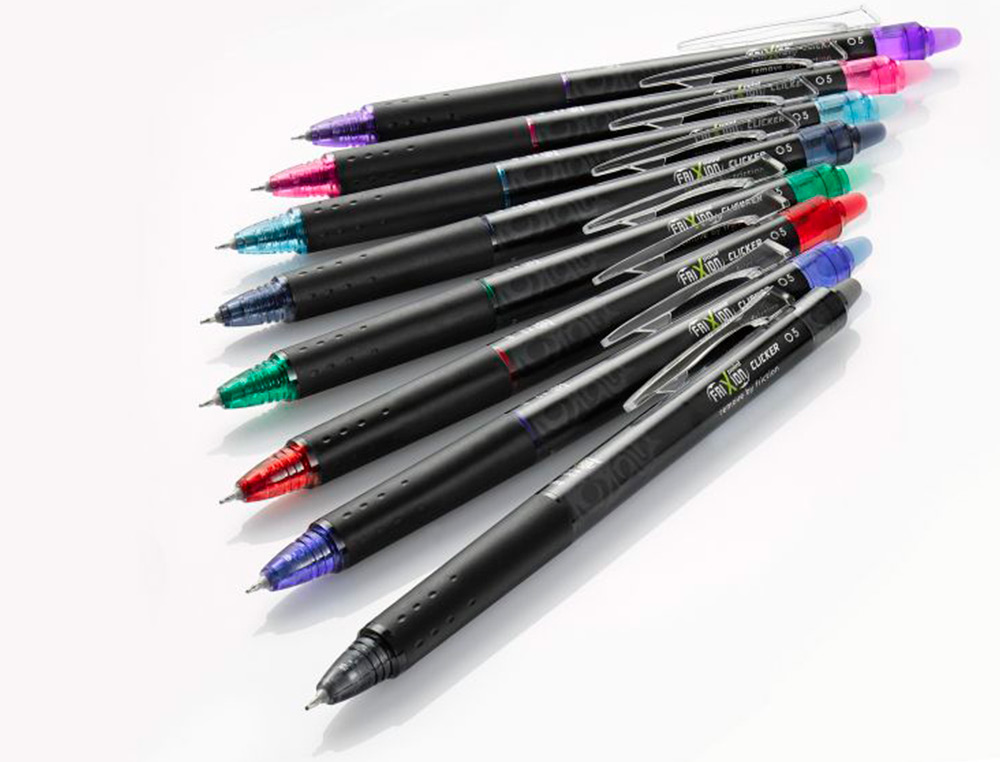 ROLLER PILOT FRIXION POINT CLICKER 05 ENCRE GEL THERMOSENSIBLE EFFACABLE RECHARGEABLE BLEU