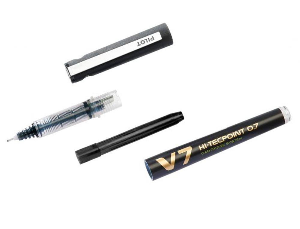 PACK PILOT V7 10 ROLLERS ENCRE LIQUIDE RECHARGEABLES   POINTE MOYENNE 10 SETS DE 3   RECHARGES 5 OFFERTES COLORIS