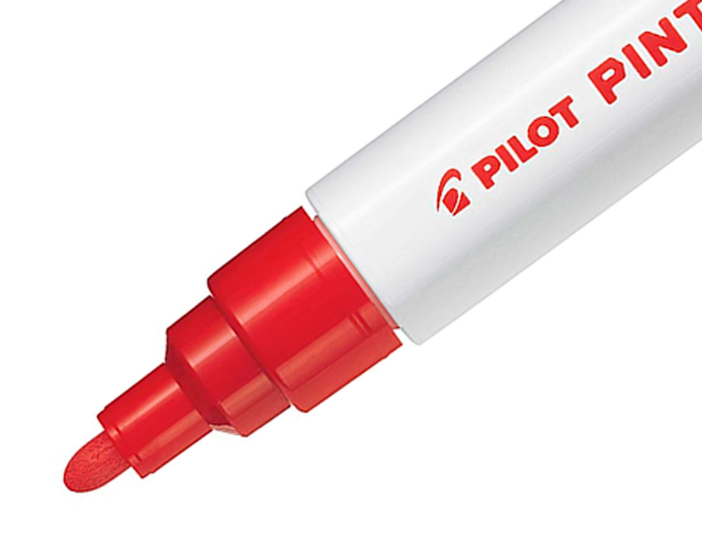MARQUEUR PEINTURE PILOT PINTOR ENCRE COUVRANTE TOUS SUPPORTS POINTE MOYENNE COLORIS ROUGE NEON