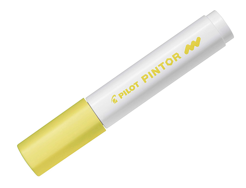 MARQUEUR PEINTURE PILOT PINTOR ENCRE COUVRANTE TOUS   SUPPORTS POINTE MOYENNE       COLORIS JAUNE NEON