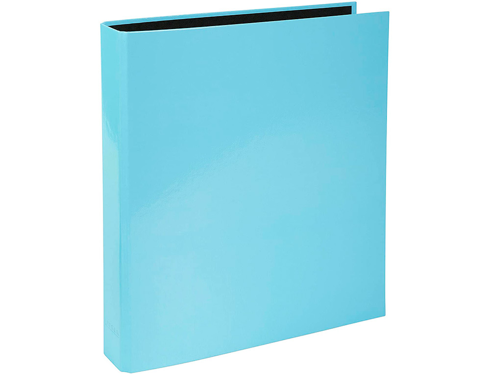 CLASSEUR EXACOMPTA AQUAREL 4 ANNEAUX D 25MM A4 CARTON PELLICULE COLORIS PASTEL ASSORTIS BLEU JAUNE CORAIL MAUVE VERT