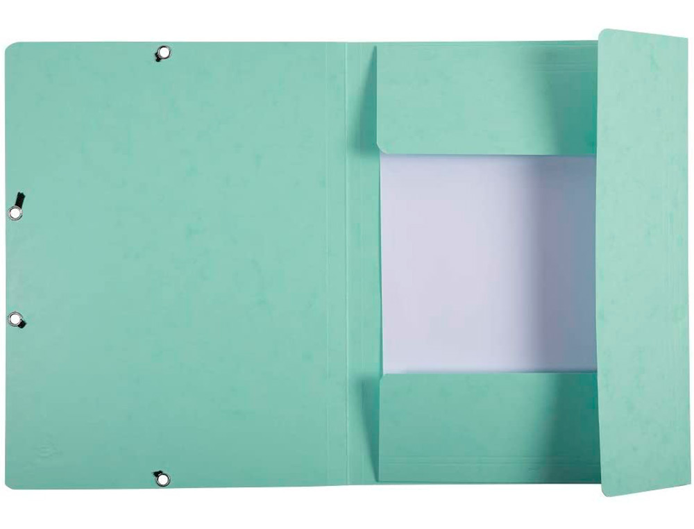 CHEMISE EXACOMPTA 3 RABATS CA RTE LUSTREE 400G 4A 24X32CM ELASTIQUE COLORIS PASTEL