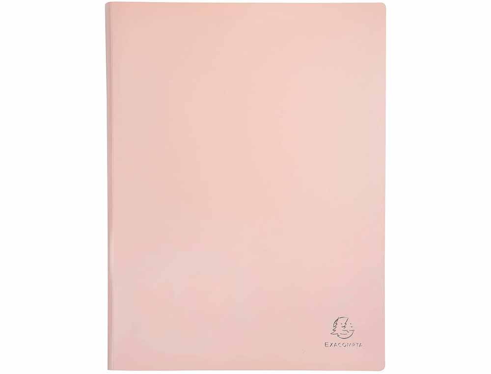 PROTEGE-DOCUMENTS EXACOMPTA AQUAREL POLYPROPYLENE SEMI-RIGIDE 40 POCHETTES 80 VUES ASSORTIS BLEU CORAIL