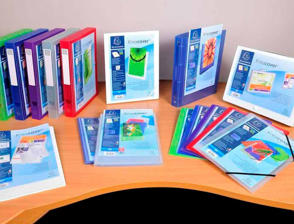 PROTEGE-DOCUMENTS PERSONNALISABLE EXACOMPTA     KREACOVER POLYPROPYLENE       SEMI-RIGIDE A4 24X32CM 120