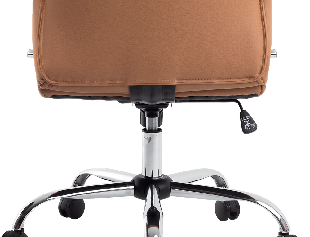 FAUTEUIL DE DIRECTION Q-CONNECT MODENA SIMILI CUIR BASE ACIER CHROME HAUTEUR MAX 1210MM LARGEUR 630MM PROF 680MM CREME