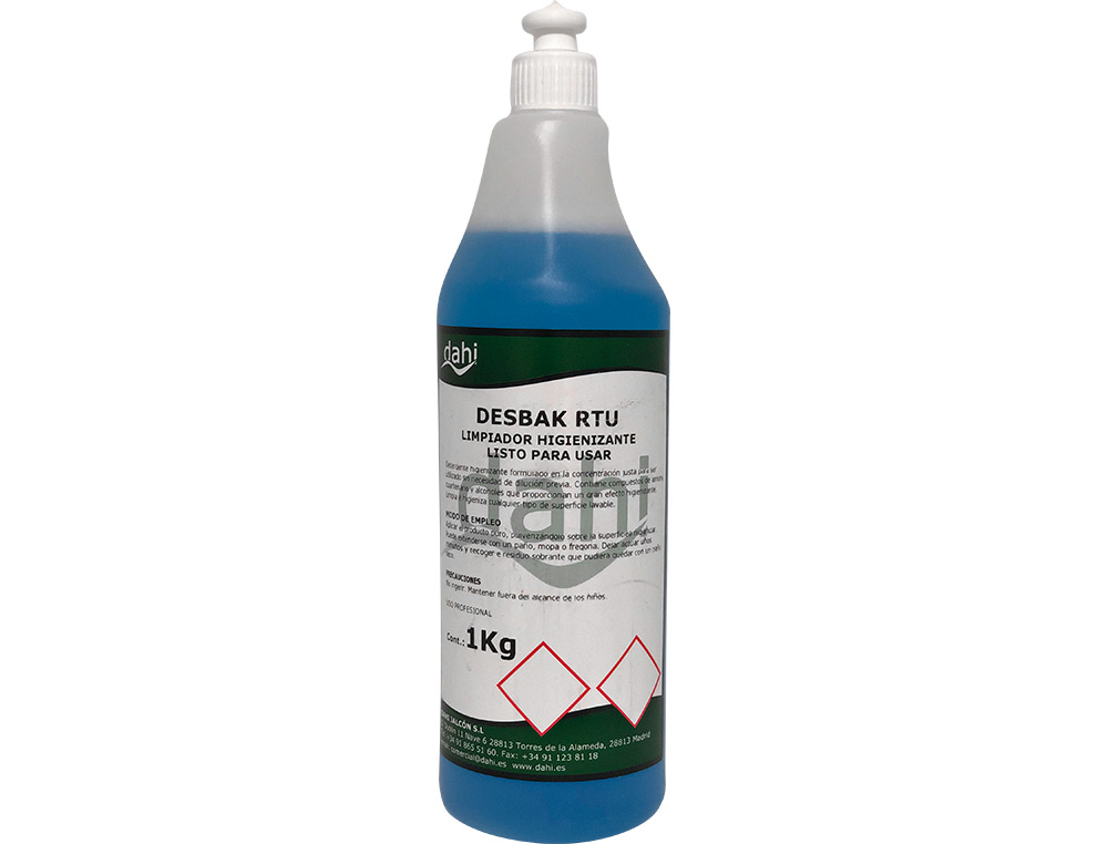 NETTOYANT BACTERICIDE DESBAKAZUL SANS RINÃAGE BOUTEILLE 1 LITRE