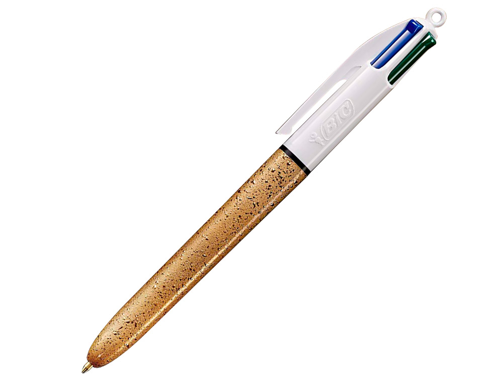 STYLO-BILLE BIC 4 COULEURS GRIP PRO POINTE MOYENNE ENCRE CLASSIQUE  RÉTRACTABLE RECHARGEABLE 4 COULEURS FASHION