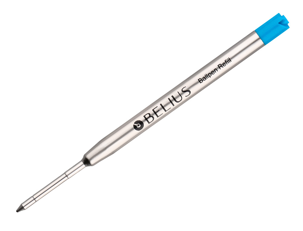 RECHARGE STYLO-BILLE BELIUS ENCRE BLEUE POINTE 0,8MM BOITE 3 UNITES