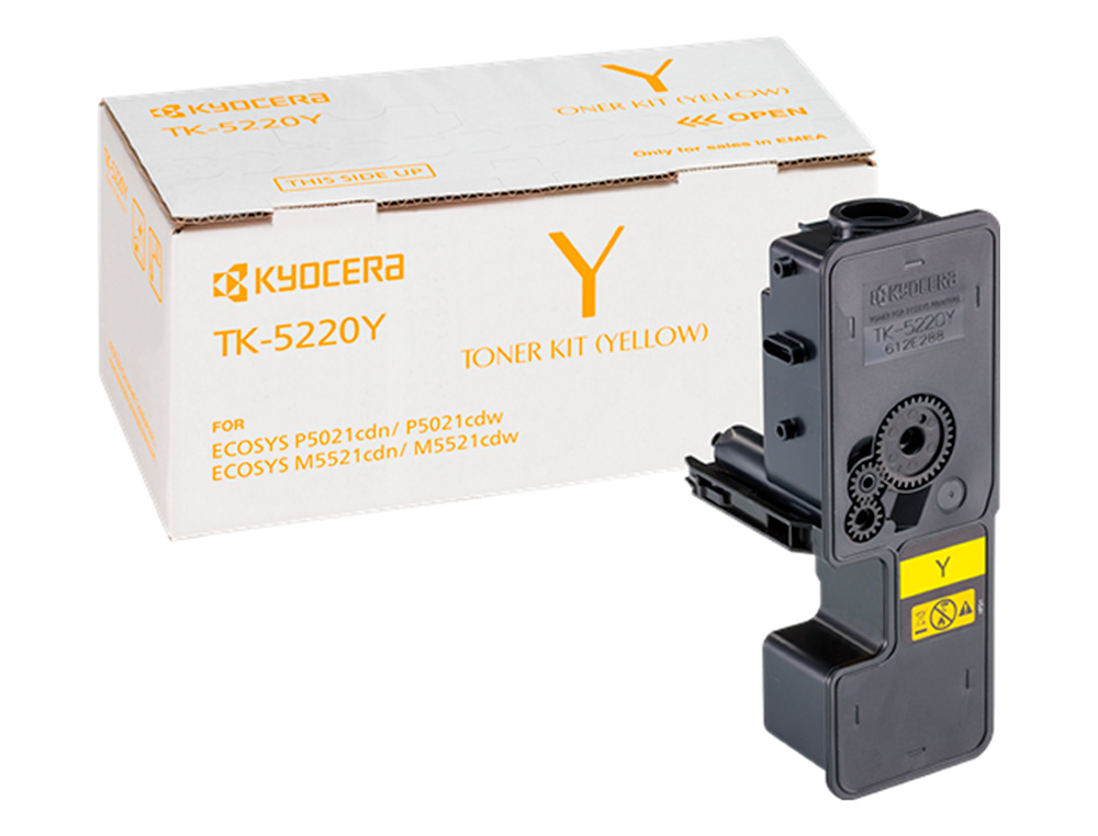TONER KYOCERAá MITA TK-5220Yá JAUNE ECOSYS M5521CDW, ECOSYS M5521CDN 1200 PAG