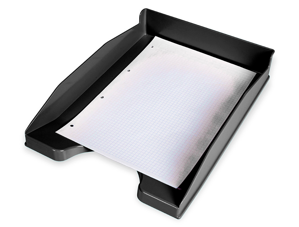CORBEILLE A COURRIER LIDERPAPEL ECOUSE PLASTIQUE   100% RECYCLE 240X70X340MM     SUPERPOSABLE DOCUMENTS A4