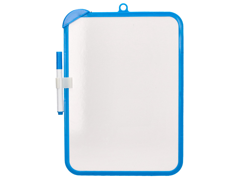 ARDOISE SCOLAIRE LIDERPAPEL 18X26CM DOUBLE FACE UNIE ET QUADRILLEE AVEC FEUTRE ET EFFACETTE MAGNETIQUE COLORIS