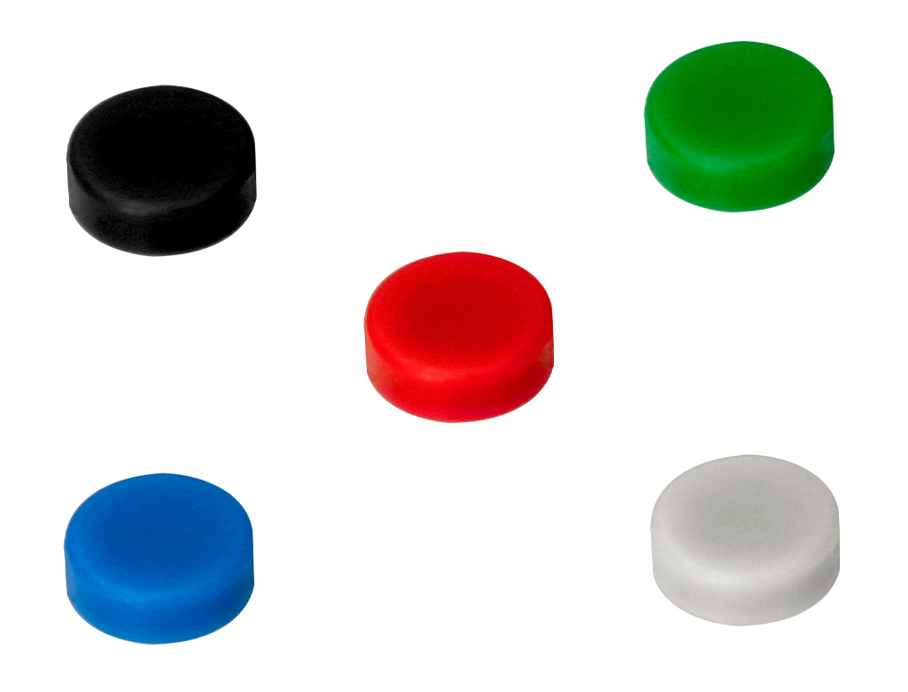 AIMANT LIDERPAPEL ECOUSE PP 25MM POUR TABLEAUX MAGNETIQUES COLORIS ASSORTIS BOITE 10 UNITES