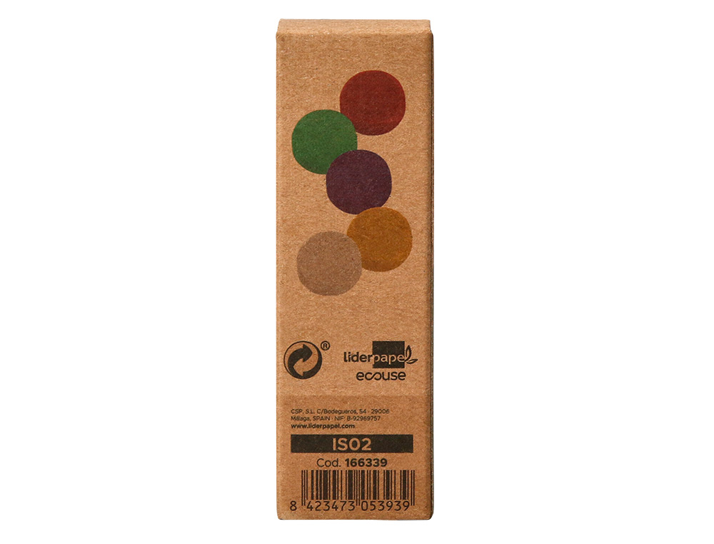 AIMANT LIDERPAPEL ECOUSE PP 25MM POUR TABLEAUX MAGNETIQUES COLORIS ASSORTIS BOITE 10 UNITES