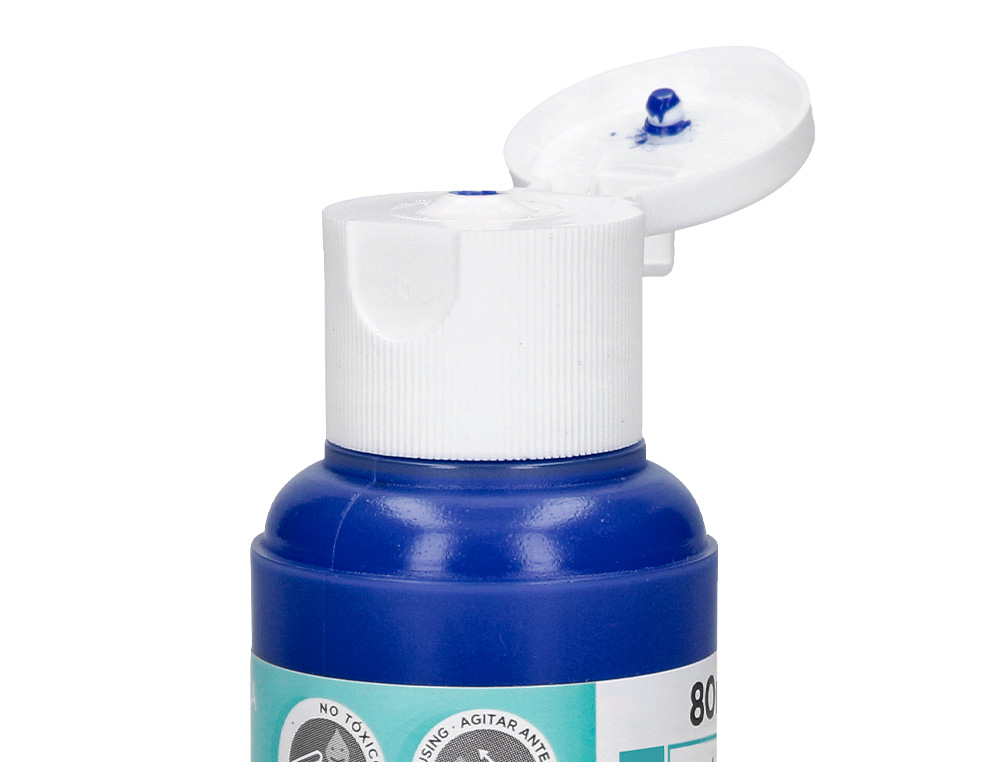 PEINTURE ACRYLIQUE LIDERPAPEL COLORIS BLEU OUTREMER BOUTEILLE 80ML