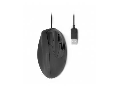 SOURIS FILAIRE ERGONOMIQUE VERTICALE POUR DROITIERS      OPTIQUE 3 BOUTONS FILAIRE USB