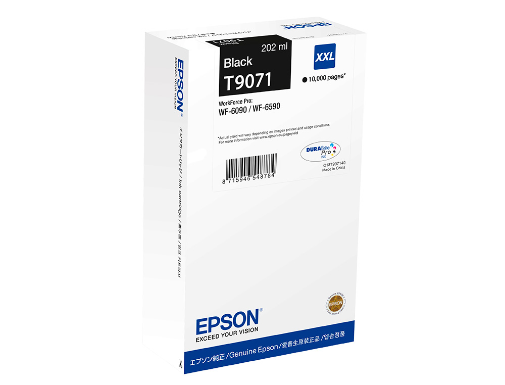 CARTOUCHE ENCRE EPSON WF-6XXXáXXL NOIR