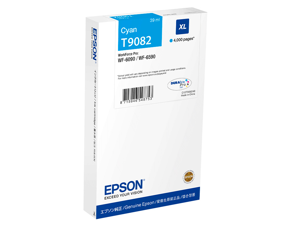 CARTOUCHE ENCRE EPSON WF-6590DWF/WF-6090DWáXL CYAN
