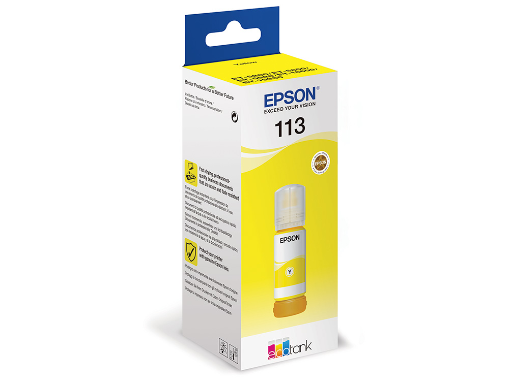 CARTOUCHE ENCRE EPSONá ECOTANK 113 SERIES JAUNE