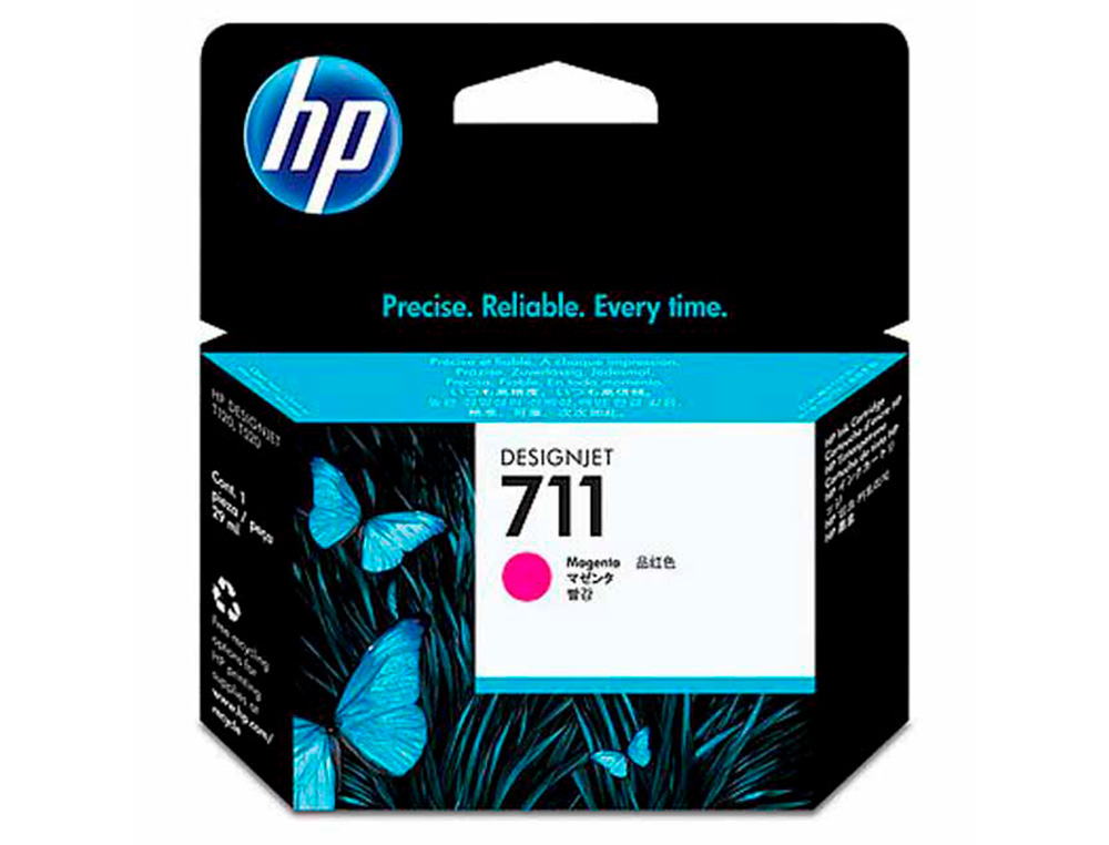CARTOUCHE HP JET D'ENCRE 711 -CZ135A COULEUR MAGENTA 29ML LOT DE 3