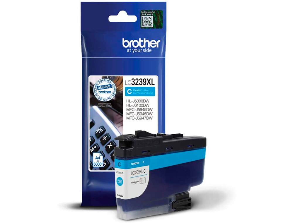 CARTOUCHE BROTHER JET D'ENCRE LC3239C CYAN 5000 PAG