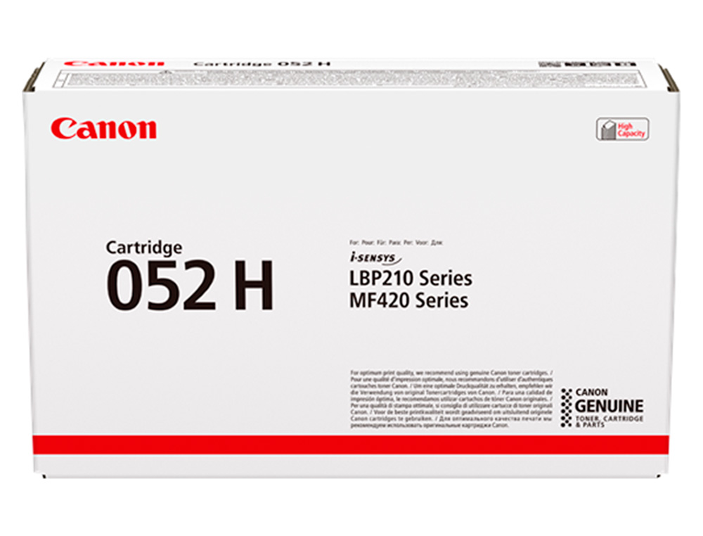 CARTOUCHE LASER CANON CRG 052H COULEUR NOIR 9 200 PAG