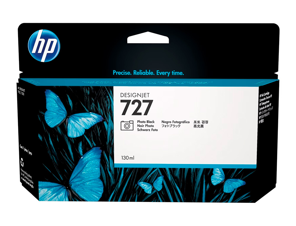 CARTOUCHE HP JET D'ENCRE 727 COULEUR NOIR PHOTO 130ML