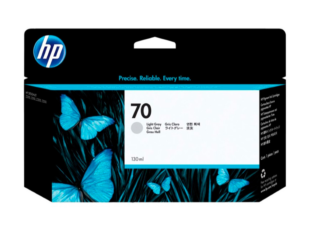 CARTOUCHE HP JET D'ENCRE 70 COULEUR GRIS CLAIR.130ML