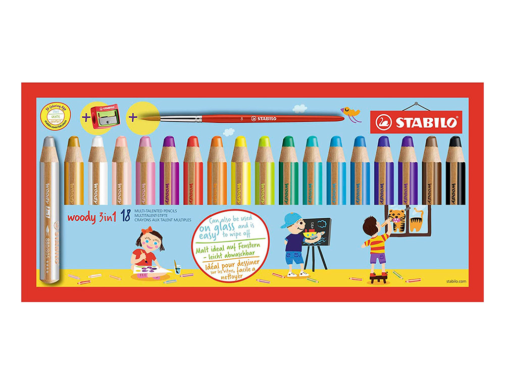 offre selle Tentacule crayon de couleur stabilo woody Douzaines Préalablement compétence