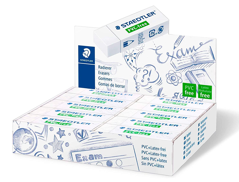 GOMME STAEDTLER 525 B SANS PVC NI LATEX BLANCHE 65 X 23 X 13 MM