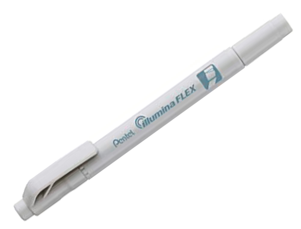 SURLIGNEUR PENTEL ILLUMINA FLEX BI-POINTE GRIS PASTEL