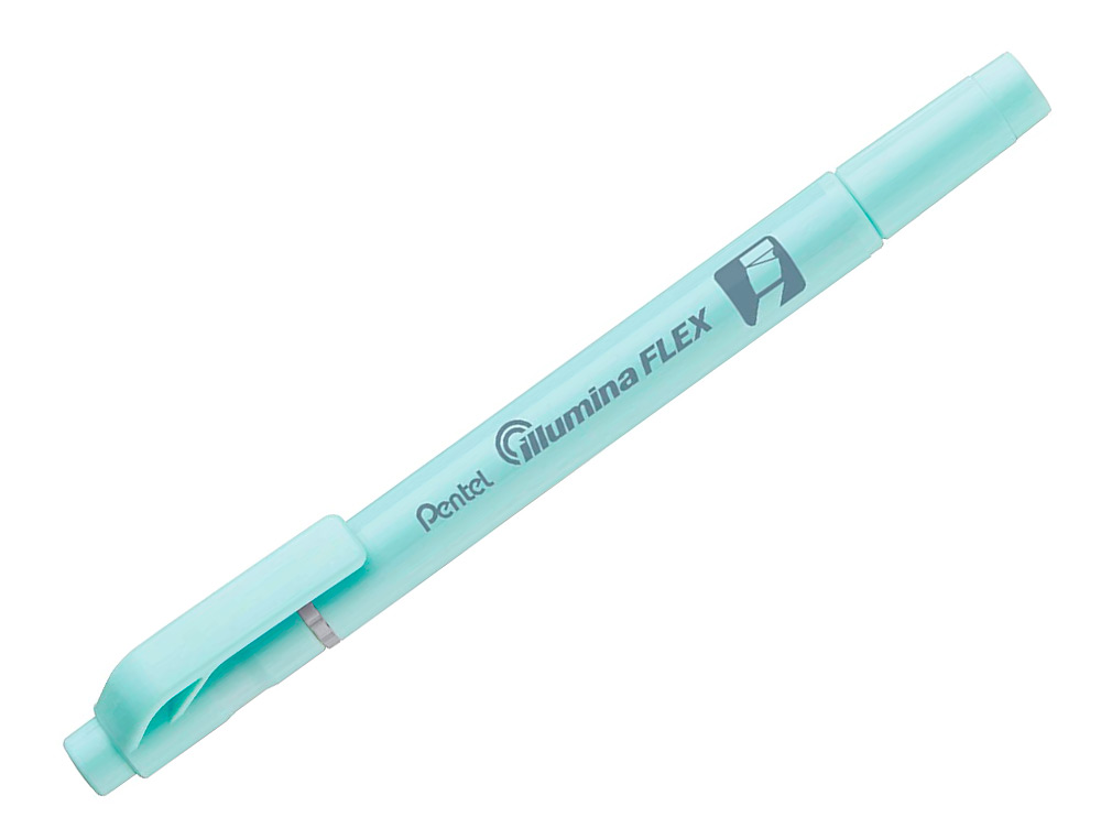 SURLIGNEUR PENTEL ILLUMINA FLEX BI-POINTE BLEU CLAIRE PASTEL