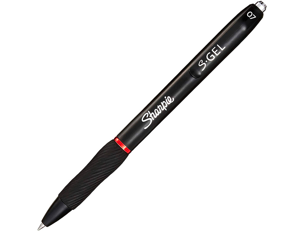 STYLO GEL SHARPIE GEL POINTE MOYENNE 0.7MM ENCRE ROUGE
