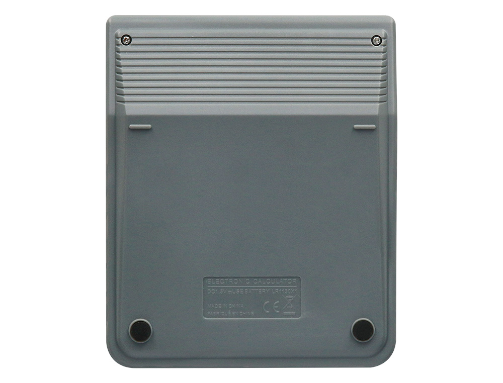 CALCULATRICE DE BUREAU LIDERPAPEL XF18 8 CHIFFRES    SOLAIRE ET PILES 127X105X24   MM COLORIS GRIS