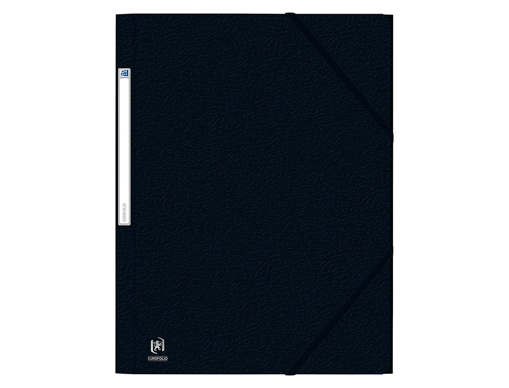 CHEMISE ELASTIQUE 3 RABATS OXFORD EUROFOLIO+ A4 NOIR