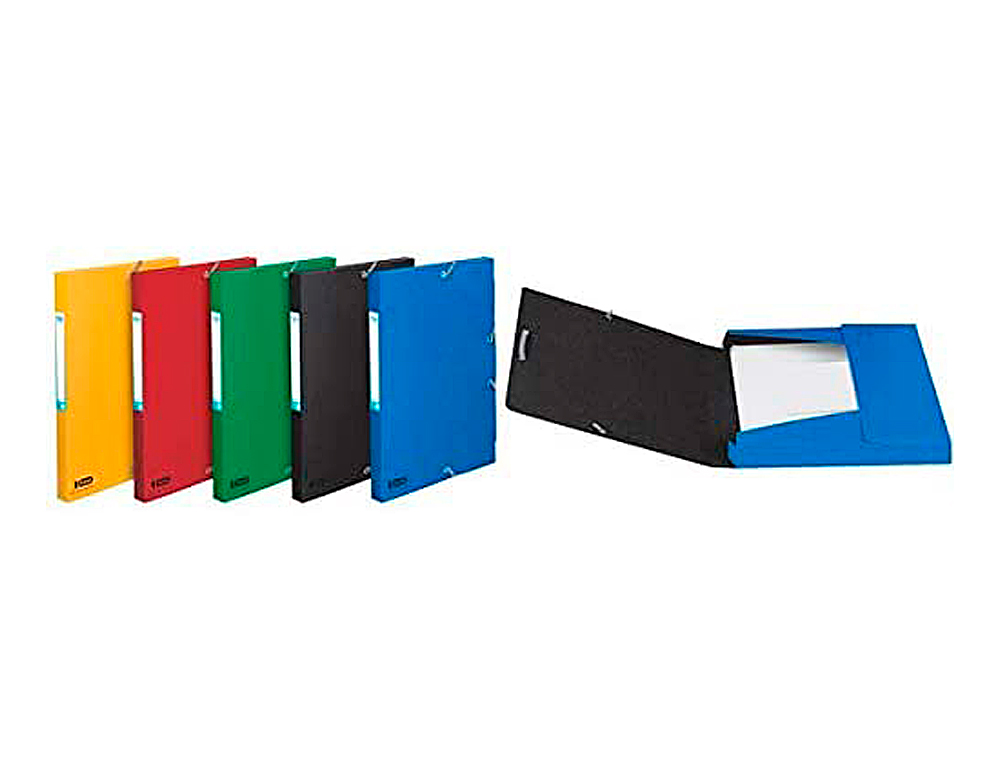 BOÎTE CLASSEMENT ELBA KANGOUROU BOSTON CARTE LUSTRÉE 600G 7/10E 240X320MM DOS 25MM ÉTIQUETTE COLORIS ASSORTIS