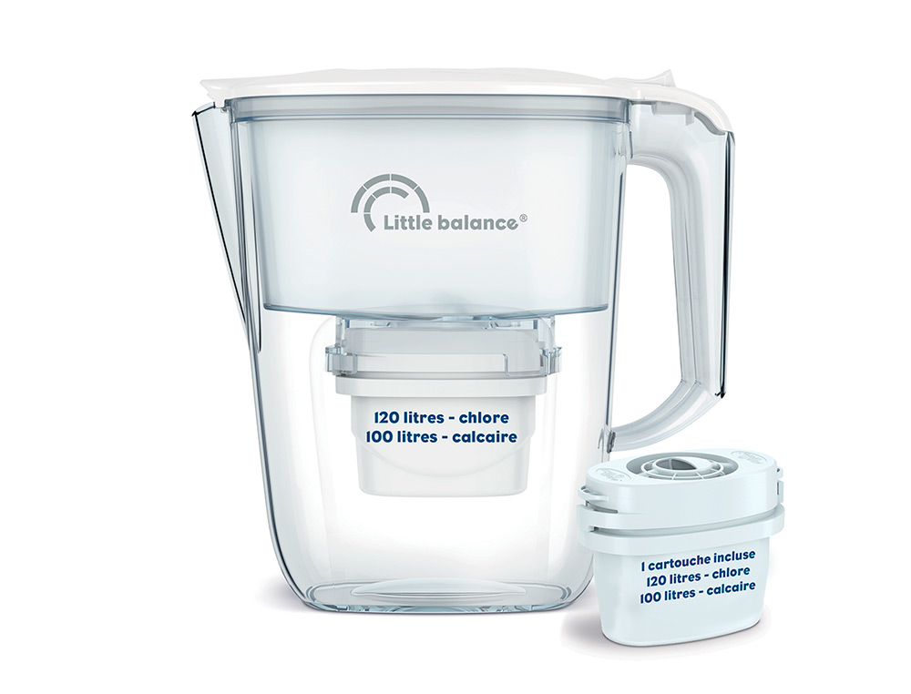 CARAFE FILTRANTE CLAIRE + 1 CARTOUCHE DE FILTRATION CAPACITE 2,5L