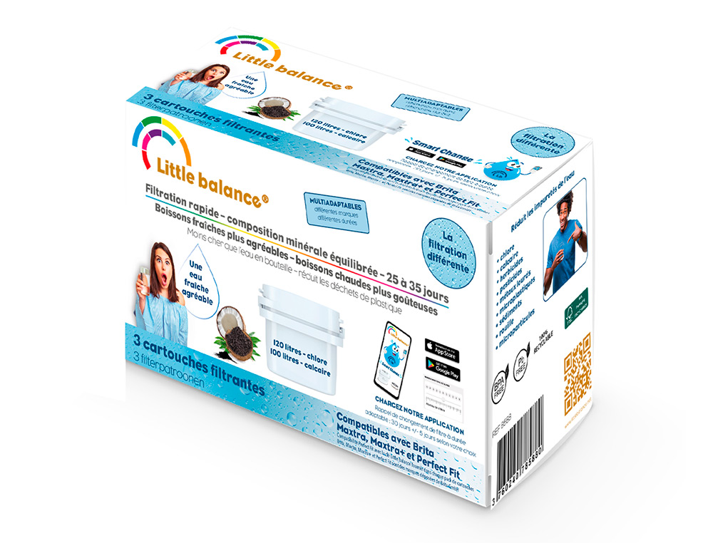 PACK DE 3 CARTOUCHES FILTRANTES 120L. CHLORE 100   L. CALCAIRE